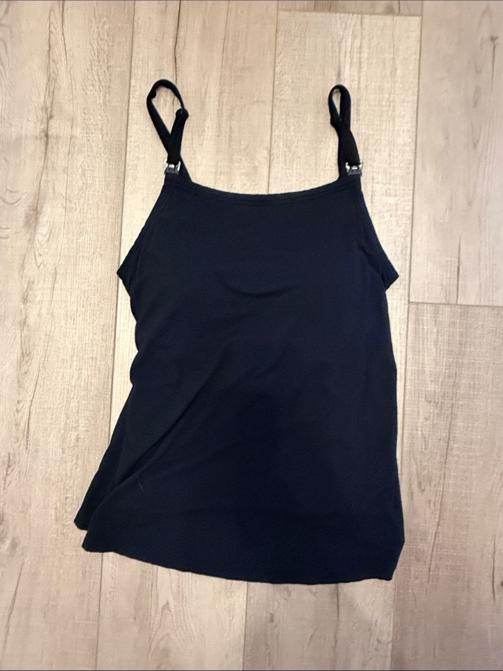 Black Nursing Tank Adjustable Strap